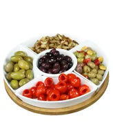 Elama Signature 12 1/4" 6 Piece Lazy Susan Appetizer