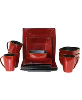 Elama Harland Loft 16 Piece Modern Premium Stoneware set