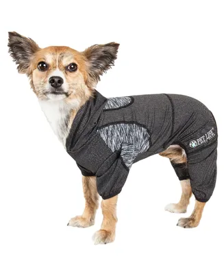 Pet Life Active 'Pawsterity' Performance Two Toned Full Bodied Hoodie