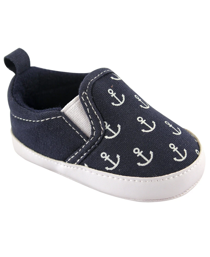 Luvable Friends Baby Boys and Girls Slip On Crib Shoes