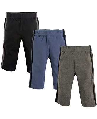 Hudson Baby Athletic Pants, 3-Pack, 0-24 Months