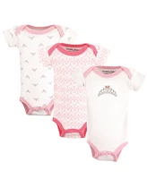 Luvable Friends Baby Girl Cotton Preemie Bodysuits 3pk, Tiara, Preemie