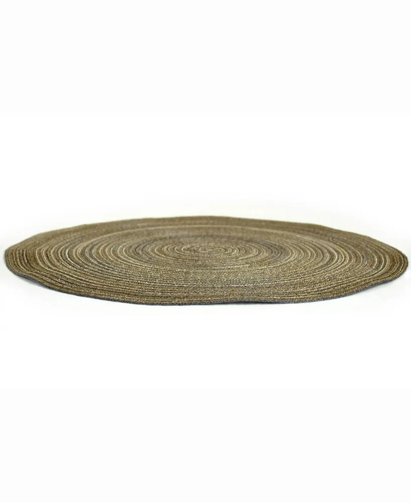 Design Imports Variegated Round Polypropylene Woven Placemat