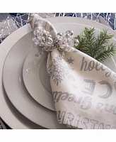 Multi Bead Napkin Ring, Set of 6