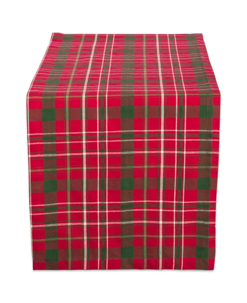 Tartan Holly Plaid Table Runner