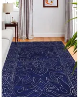 Bb Rugs Nico Nic 130 Navy Area Rug