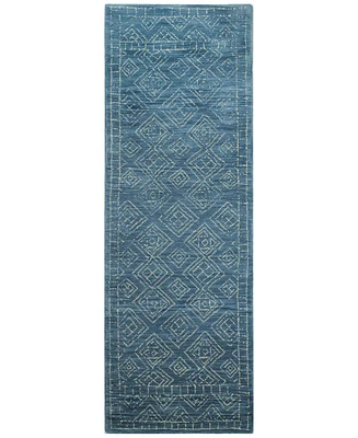 Bashian Veneto CL152 Azure 2'6" x 8' Runner Area Rug