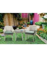 Tashay 3-Piece Patio Bistro Set