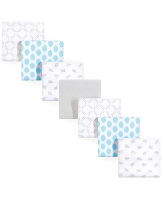 Luvable Friends Baby Cotton Flannel Receiving Blankets, Elephant 7-Pack, One Size