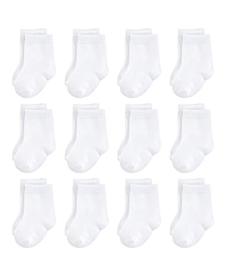 Touched by Nature Baby Girls and Boys Organic Cotton Socks, 12-Pack