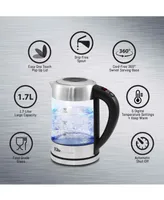 Elite Platinum 1.7L - 7.2 Cup Electric Programmable Cordless Glass Kettle