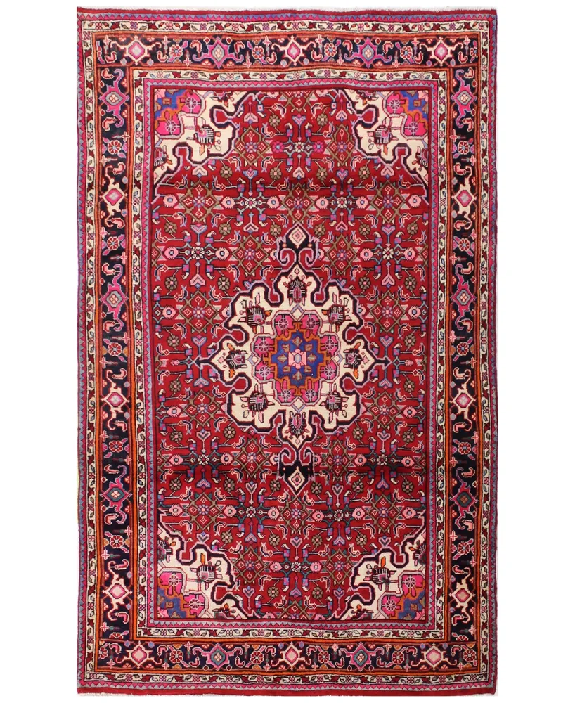 Bb Rugs Bijar 621332 Red 4'1" x 6'8" Area Rug