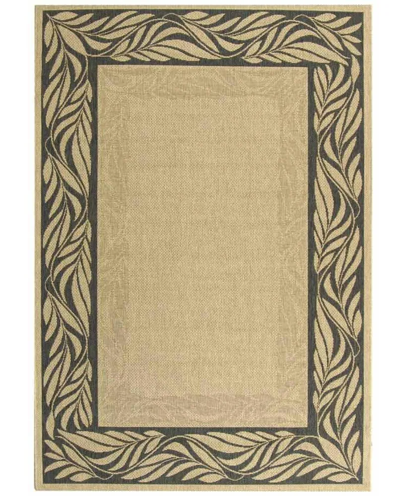 Safavieh Courtyard CY1551 Sand and Gray 5'3" x 7'7" Outdoor Area Rug