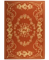 Safavieh Courtyard CY1893 Terracotta and Natural 8' x 11' Sisal Weave Outdoor Area Rug