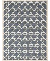 Safavieh Courtyard CY6032 Navy and Beige 8' x 11' Sisal Weave Outdoor Area Rug