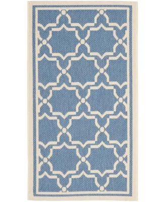 Safavieh Courtyard CY6916 Blue and Beige 2' x 3'7" Sisal Weave Outdoor Area Rug