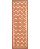 Safavieh Courtyard CY6918 Terracotta and Bone 2'3" x 10' Sisal Weave Runner Outdoor Area Rug