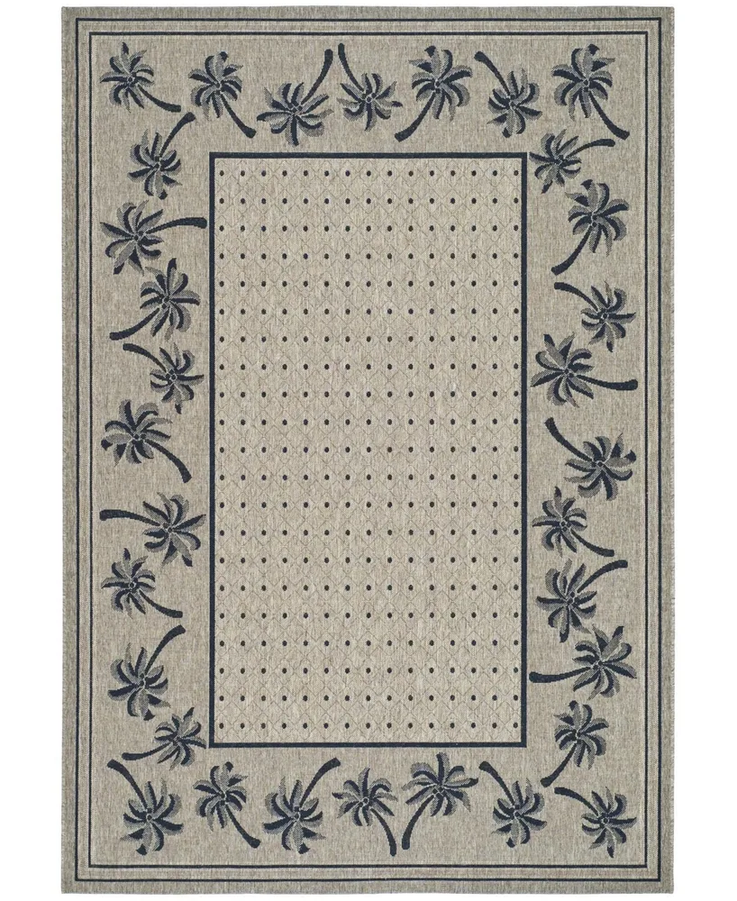 Safavieh Courtyard CY5148 Coffee and Black 5'3" x 7'7" Outdoor Area Rug