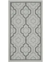 Safavieh Courtyard CY7938 Light Gray and Anthracite 6'7" x 9'6" Sisal Weave Outdoor Area Rug