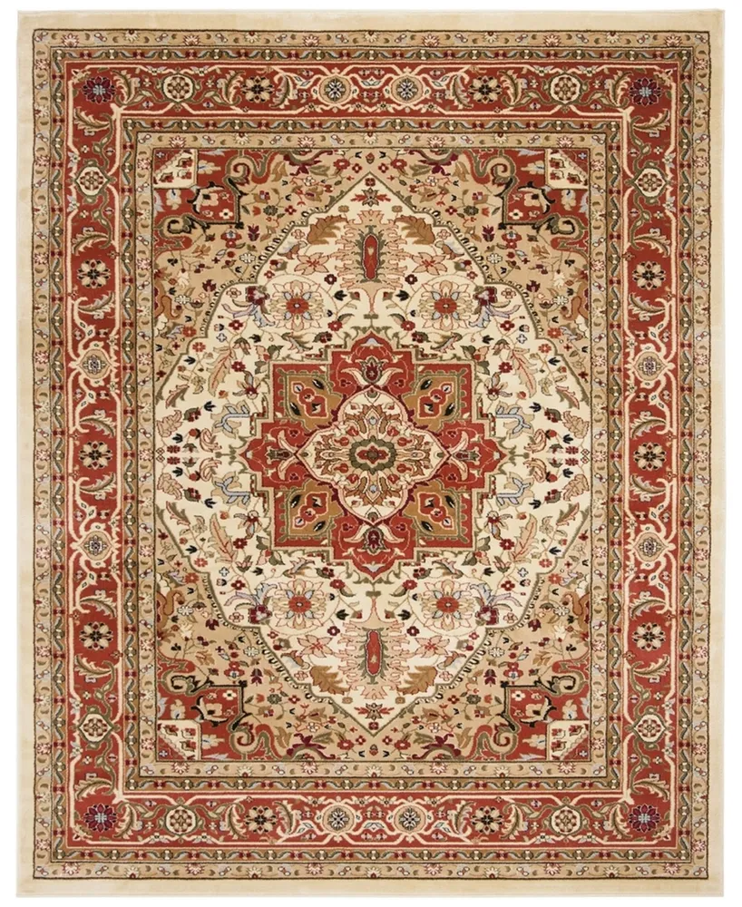 Safavieh Lyndhurst LNH330 Ivory and Rust 5'3" x 7'6" Area Rug