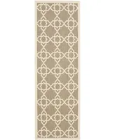 Safavieh Courtyard CY6032 Brown and Beige 2'3" x 8' Runner Outdoor Area Rug