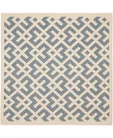 Safavieh Courtyard CY6915 and Bone 4' x 4' Square Outdoor Area Rug