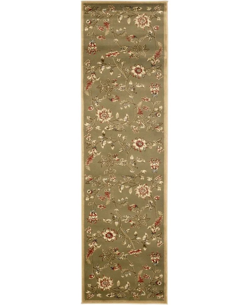 Safavieh Lyndhurst LNH552 Green and Multi 2'3" x 8' Runner Area Rug