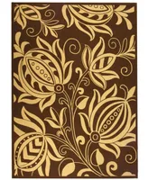 Safavieh Courtyard CY2961 Chocolate and Natural 4' x 5'7" Outdoor Area Rug