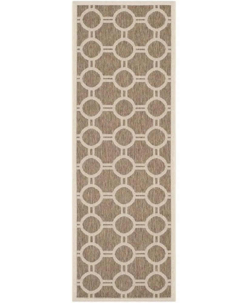 Safavieh Courtyard CY6924 and Bone 2'3" x 6'7" Sisal Weave Runner Outdoor Area Rug