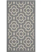 Safavieh Courtyard CY6926 Anthracite and Beige 2' x 3'7" Sisal Weave Outdoor Area Rug