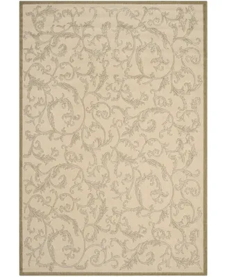 Safavieh Courtyard CY2653 Natural and Olive 5'3" x 7'7" Outdoor Area Rug