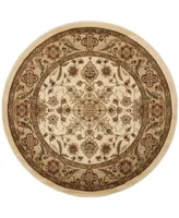 Safavieh Lyndhurst LNH211 Ivory and Tan 8' x 8' Round Area Rug