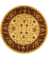 Safavieh Lyndhurst LNH215 Ivory and Red 5'3" x 5'3" Round Area Rug