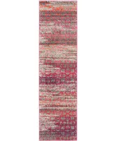 Safavieh Monaco MNC217 Gray and Multi 2'2" x 8' Runner Area Rug