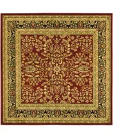 Safavieh Lyndhurst LNH214 Red and Black 10' x 10' Square Area Rug