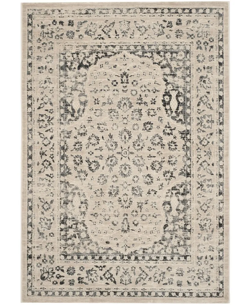 Safavieh Evoke EVK508 Beige and Blue 4' x 6' Area Rug