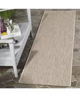 Safavieh Courtyard CY8521 Beige and 2'3" x 8' Sisal Weave Runner Outdoor Area Rug