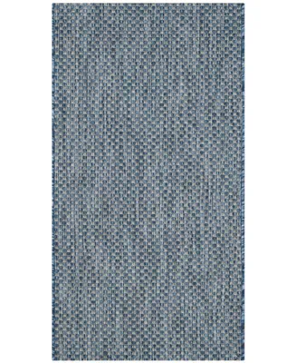 Safavieh Courtyard CY8521 Navy and Gray 2' x 3'7" Sisal Weave Outdoor Area Rug