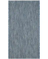 Safavieh Courtyard CY8521 Navy and Gray 2' x 3'7" Sisal Weave Outdoor Area Rug