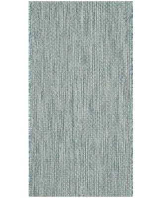 Safavieh Courtyard CY8521 Aqua and Gray 2' x 3'7" Outdoor Area Rug