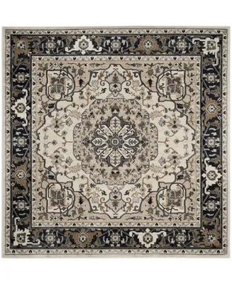 Safavieh Lyndhurst LNH334 Cream and Navy 7' x 7' Square Area Rug