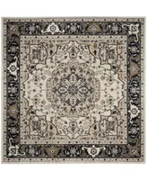 Safavieh Lyndhurst LNH334 Cream and Navy 7' x 7' Square Area Rug