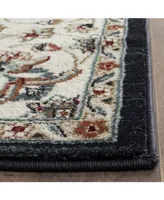 Safavieh Lyndhurst LNH332 Navy and Creme 6' x 9' Area Rug