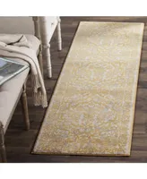 Safavieh Evoke EVK242 Ivory and Gold 2'2" x 7' Runner Area Rug