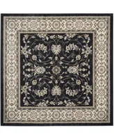 Safavieh Lyndhurst LNH340 Anthracite and Cream 7' x 7' Square Area Rug