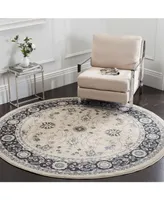 Safavieh Lyndhurst LNH340 Light Beige and Anthracite 7' x 7' Round Area Rug