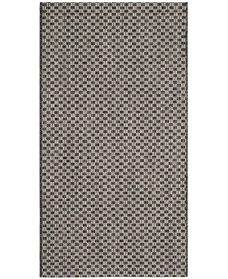 Safavieh Courtyard CY8653 Light and Light Gray 2'7" x 5' Sisal Weave Outdoor Area Rug