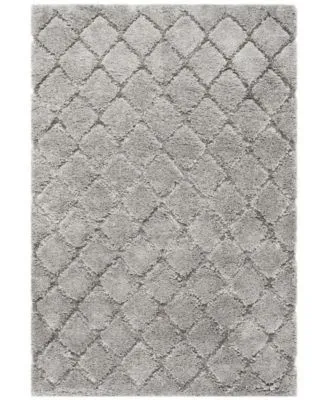 Safavieh Adriana Shag Arg780 Light Grey Area Rug Collection