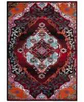 Safavieh Cherokee CHR912 Light Blue and Red 4' x 6' Area Rug