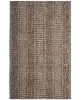 Safavieh Courtyard CY8736 Light Beige and Light Brown 6'7" x 6'7" Sisal Weave Square Outdoor Area Rug